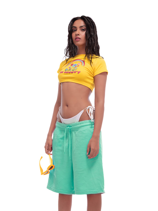 Be Groovy Yellow Baby Tee